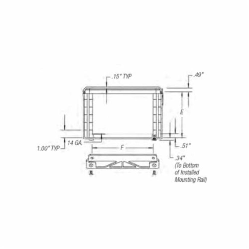 Carlon NS10106 Nema Enclosure, 10 in W x 6 in D 10 in H, NEMA 1/2/3/3S/3X/3SX/4/4X/12 NEMA Rating, Polycarbonate